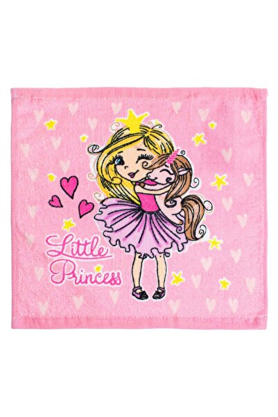 OEM Prosopel din Bumbac Roz Printesa pentru Fete 30x30cm