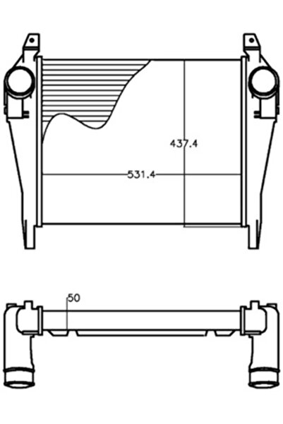 MAHLE Intercooler Compresor Iveco Eurocargo 1-3/Eurocargo 4/Eurocargo 5