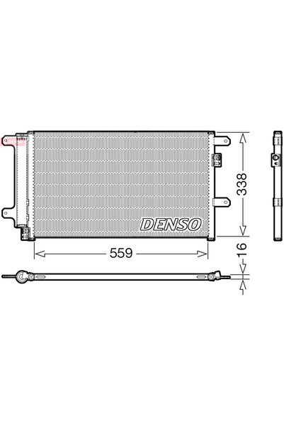 DENSO Condensator, Climatizare Dcn12007 Iveco Daily Iii Caroserie/Daily Iii P...