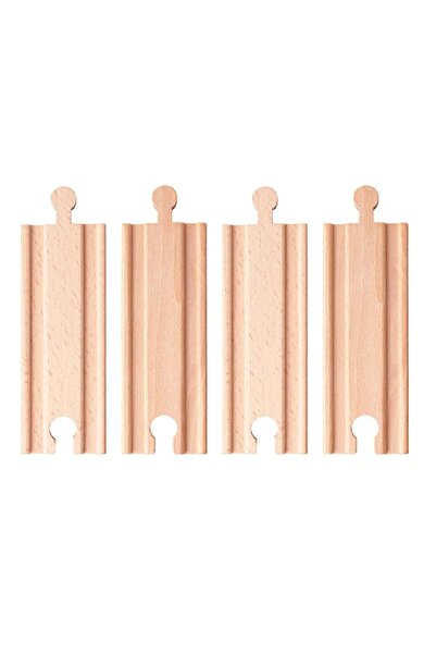 Woodyland Set de șine scurte și drepte Woody - 4 piese