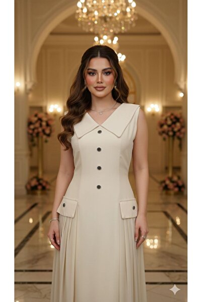 NARCISSUS FASHION Midi dress with a folded bouquet