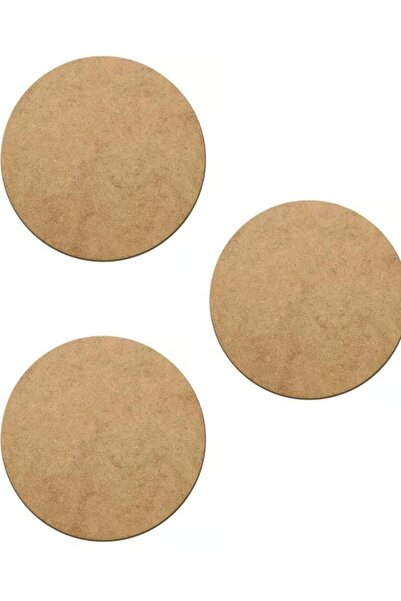 hazer case HAM MDF DAİRE PLAKA SUPLA TABANI, 36 CM ÇAP 3 MM (2.7MM) 3 ADET