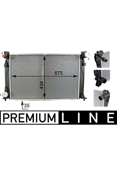 MAHLE Radiator, Racire Motor Cr79000P Audi A6 C6/A6 C6 Avant