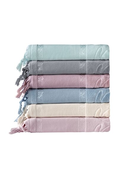 Fiesta Tekstil 30X50 Etamine 6-Piece Kitchen Towels with Attached Ties for Pr...
