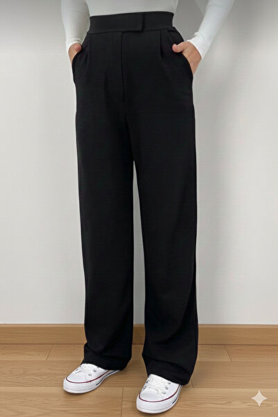 jeneric Women's Black Full Stretch Fabric Velcro Closure Loose Fit High Waist...