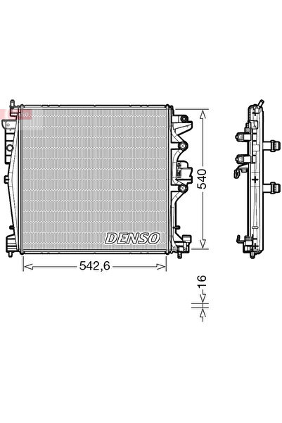 DENSO Radiator, Racire Motor Drm01004 Alfa Romeo Giulia/Stelvio