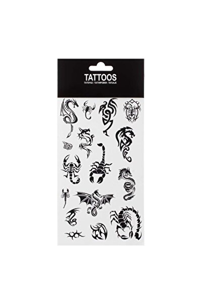 OEM Scorpion Dragons Tattoo Stickers - 16pcs