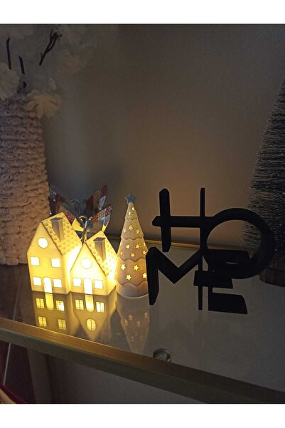 smilechild مجموعة ديكور المنزل للعام الجديد مكونة من قطعتين للمنزل وشجرة عيد ...