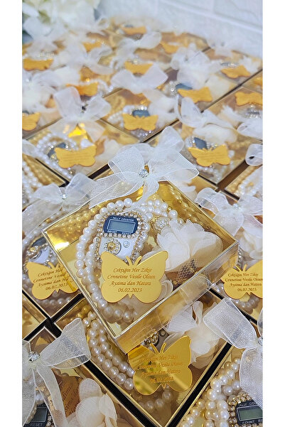 Hediye Atölyem Kisiye Ö zel iSiMLi Hac Umre Ve Bebek Mevlidi Plastik Boncuk N...