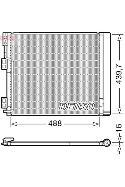 DENSO Condensator, Climatizare Dcn46028 Nissan Nv200 / Evalia Bus/Nv200 Caros...
