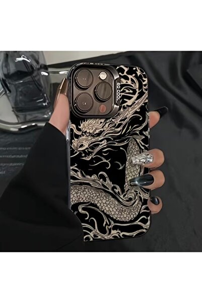 AVES İNFİNİX HOT 30- TECNO SPARK 10 PRO Uyumlu Kamera Koruma Çıkıntılı Ejderh...