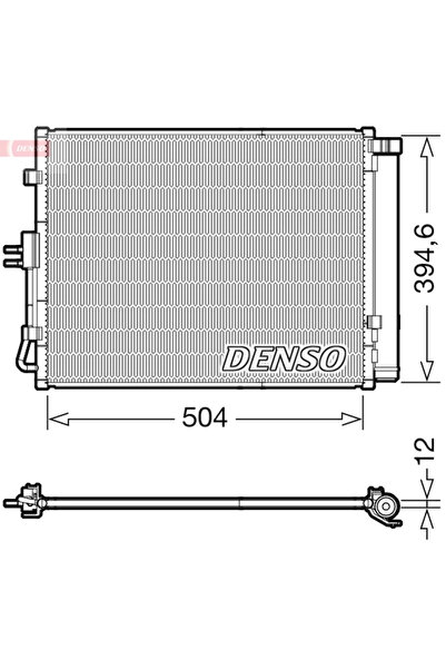 DENSO Condensator, Climatizare Dcn43005 Kia Soul I