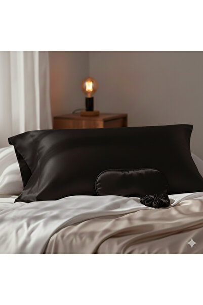 SATINÉ OFFICIAL Satiné Luxury Satin Beauty Sleep Set - Burgundy - Hair and Sk...