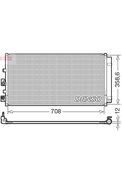 DENSO Condensator, Climatizare Dcn10061 Ford Focus Iv/Focus Iv Turnier/Focus ...