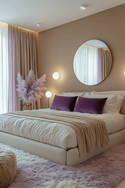 JACA طقم مفرش سرير مزخرف من القماش المخملي مكون من 3 قطع وطقم وسائد مستطيلة ا...