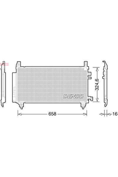 DENSO Condensator, Climatizare Dcn50046 Toyota Yaris/Yaris / Vios Limuzina