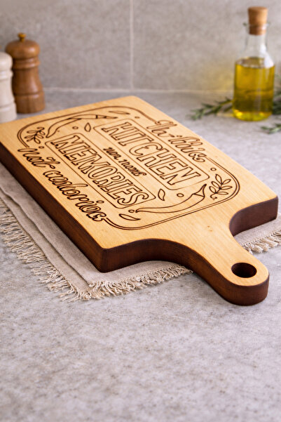 messer Decorative Solid Wood Laser Processing Cutting Board