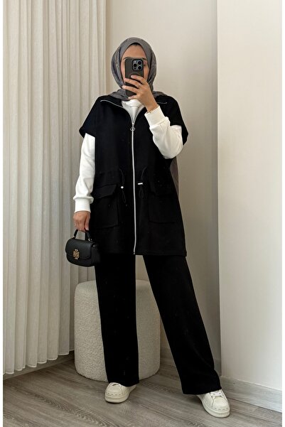 MERİÇ BOUTİQUE Kurtarıcı Şık (yelek-tunik-pantolon) 3lü takım