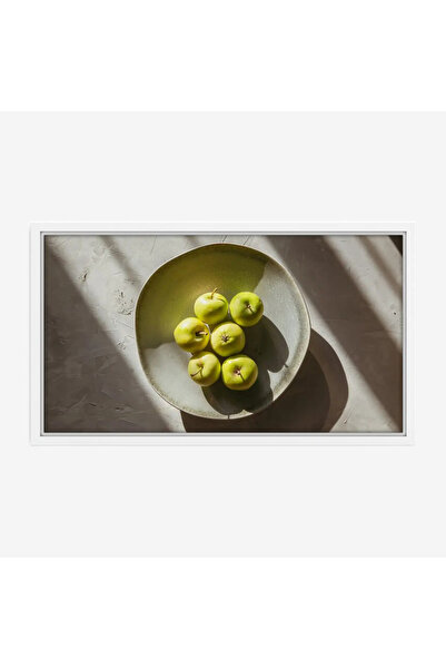 Tajridhome لوحة فواكه - تفاح أخضر - إضاءة طبيعية - هادئ - لوحات فنية مودرن - ...