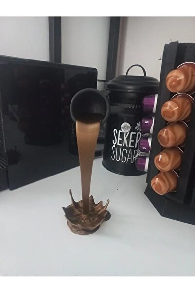 esa gaming Siyah Dökülen Kahve Bardağı Figürü Dekoratif Kahve Şelalesi Kahve ...