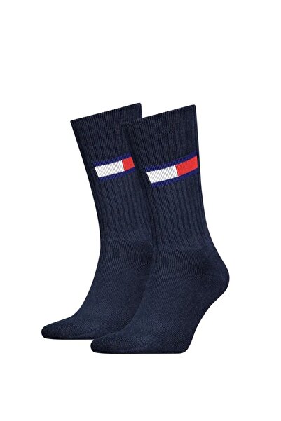 Tommy Hilfiger TH UNI TJ SOCK 2P FL Uniseks Lacivert Çorap - S701228222