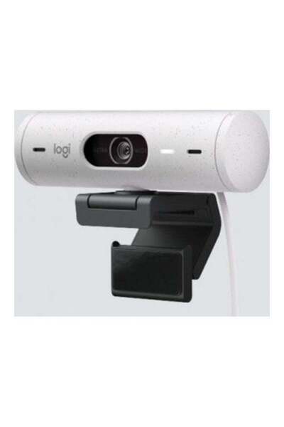 logitech كاميرا ويب بريو 500 عالية الدقة بالكامل مع تصحيح الإضاءة التلقائي