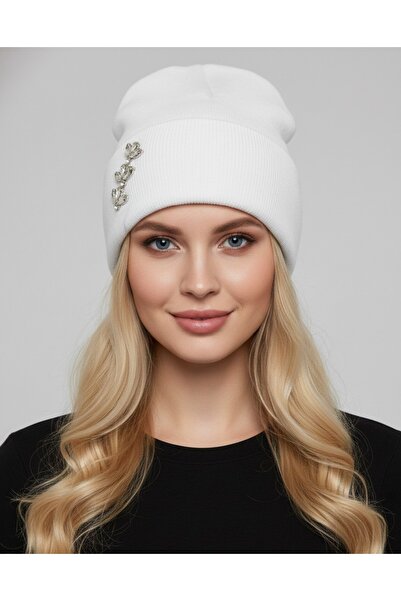sema aksesuar Baget Zircon Stone Beanie - Design Gift Winter Beanie Valentine...