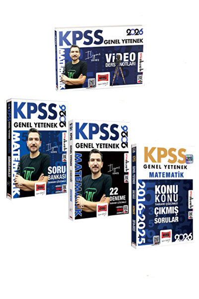 Yargı Yayınları 2026 KPSS İlyas Güneş Matematik Video Soru Deneme Çıkmış Kaza...