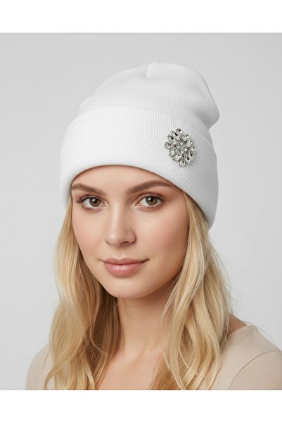 sema aksesuar Baget Zircon Stone Beanie - Design Gift Winter Beanie Valentine...