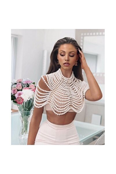 FeteRL Statement Necklace De Luxe Made of Pearls