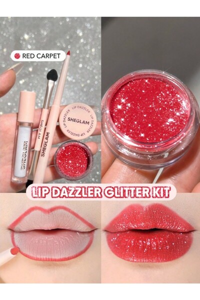 SHEGLAM Lip Dazzler Glitter Kit | Yoğun Parıltılı Dudak Makyaj Seti