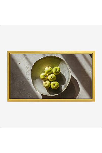 Tajridhome لوحة فواكه - تفاح أخضر - إضاءة طبيعية - هادئ - لوحات فنية مودرن - ...