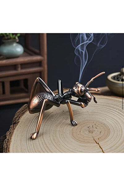 dileksepeti Mini Karınca Tütsülük + Siyah Dalgalı Tütsü Tabağı Seti | Küçük D...
