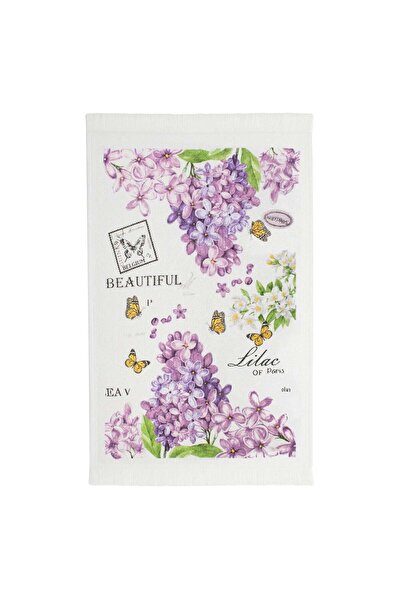 OEM White Cotton Kitchen Towel with Easter Bat Pattern 60x35cm