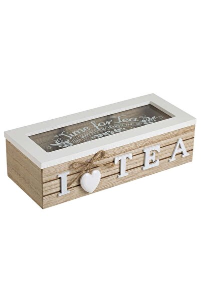 OEM Wooden Box with 3 Compartments for Tea Bags 24x10x7cm