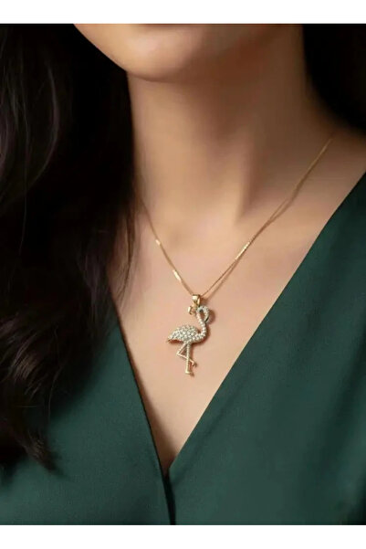 Dorvina 316L Steel Necklace Tarnish Free Antiallergic Zircon Stone Gold Color...