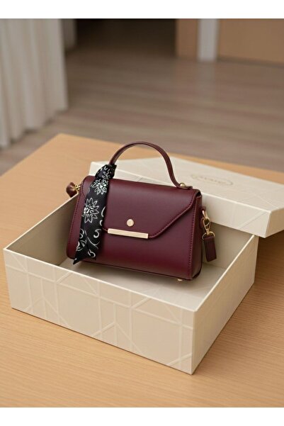 Handley Geantă de umăr și de mână cu detaliu de eșarfă din piele artificială