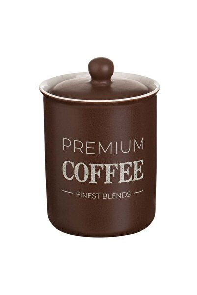 OEM Brown Ceramic Container with Lid "Coffee" 750ml