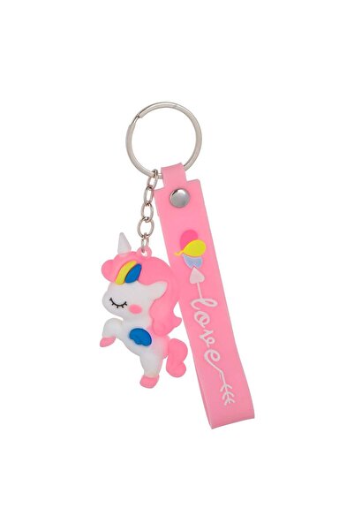 OEM Pink Unicorn Keychain for Kids 6cm