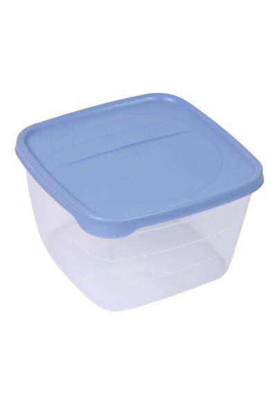OEM Transparent Food Container with Blue Lid 4l
