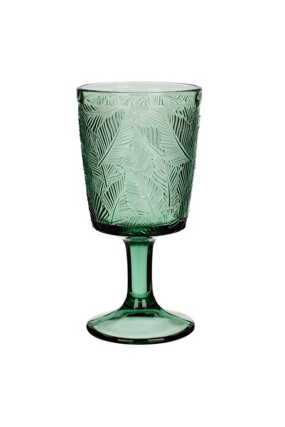 OEM Pahar din Sticla Verde 'Tropical' cu Picior 335ml