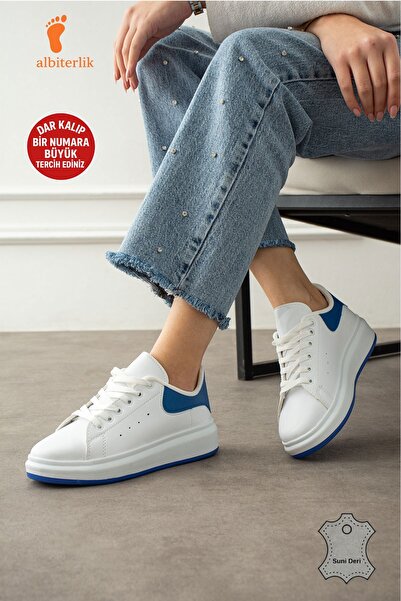 AlbiShoes Unisex Thick Sole Sneaker Women Men Unisex Sneaker Sports Shoes Lac...