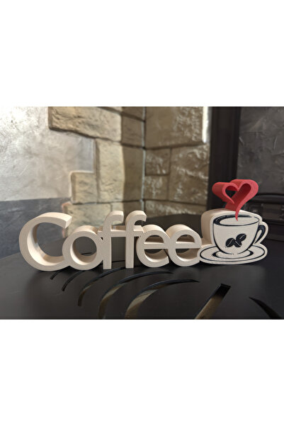 teknotrust Sevimli Kahve Köşesi Tablo Dekoratif Ürün Coffe Yazısı