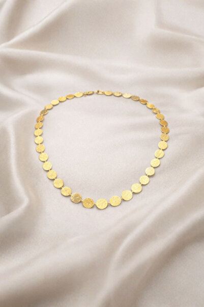 MOONLİGHT ACCESSOİRE Moonlight™️ Minimal Yuvarlak Plakalı Altın Kolye – Zarif...