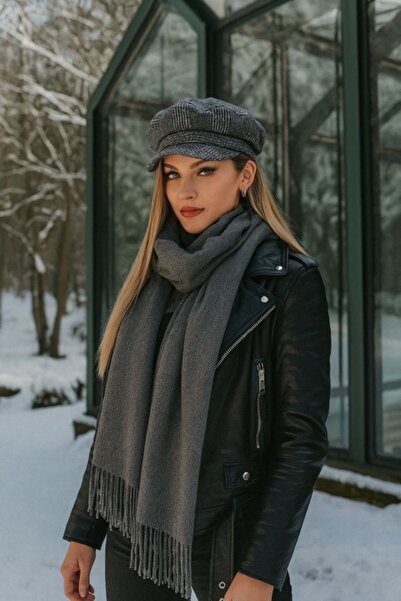 stravis Anthracite Soft Textured Shawl