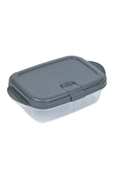 OEM Grey Food Container Push Up Lid and Clip 400ml
