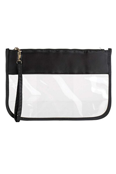 OEM Transparent Black Eyeshadow Palette with Handle 28x19cm