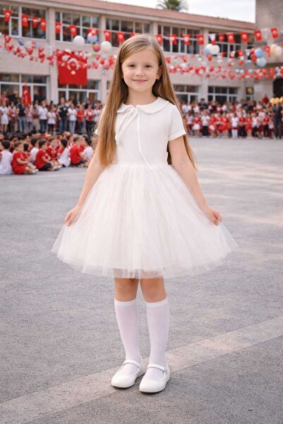 QUESHMA Lined Tutu Short Sleeve Graduation Feast April 23Rd Show Dress