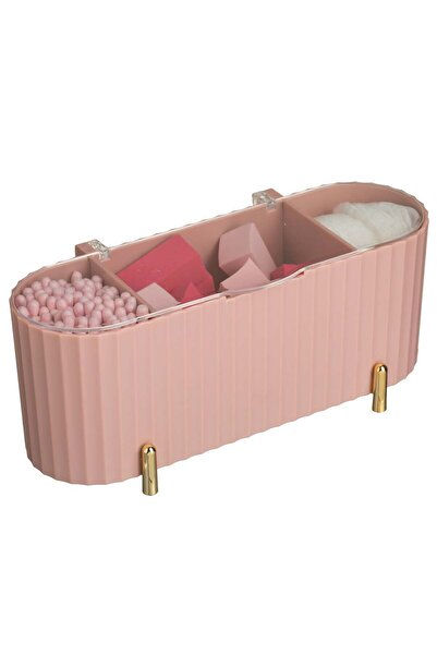 OEM Beauty Set with Tampons, Pads & Sponges Nude Pink in Transparent Case wit...