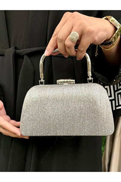 GP GUES POLO Women's Silvery Evening Bag